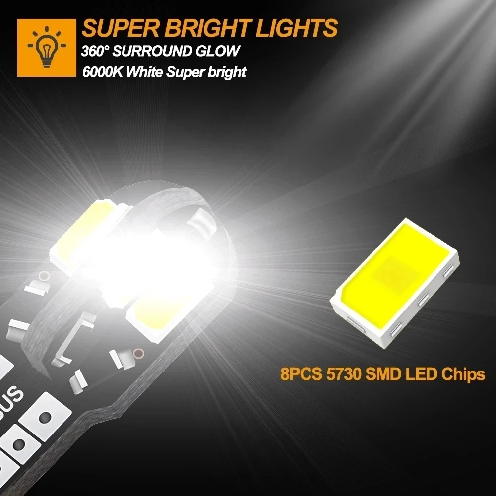 20/10PCS Car Interior Bulb W5W - огляд і ціна Car Led Light