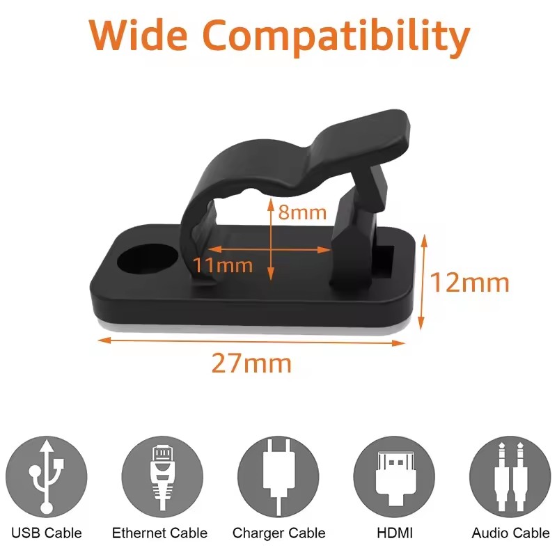 Self Adhesive Cable Clips Cord - огляд і ціна Car Cable Organizer