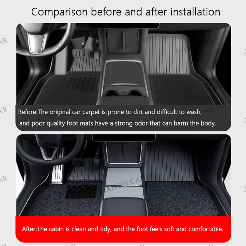 AITESLCAR For Tesla Floor Mat  - огляд і ціна Car Floor Mat