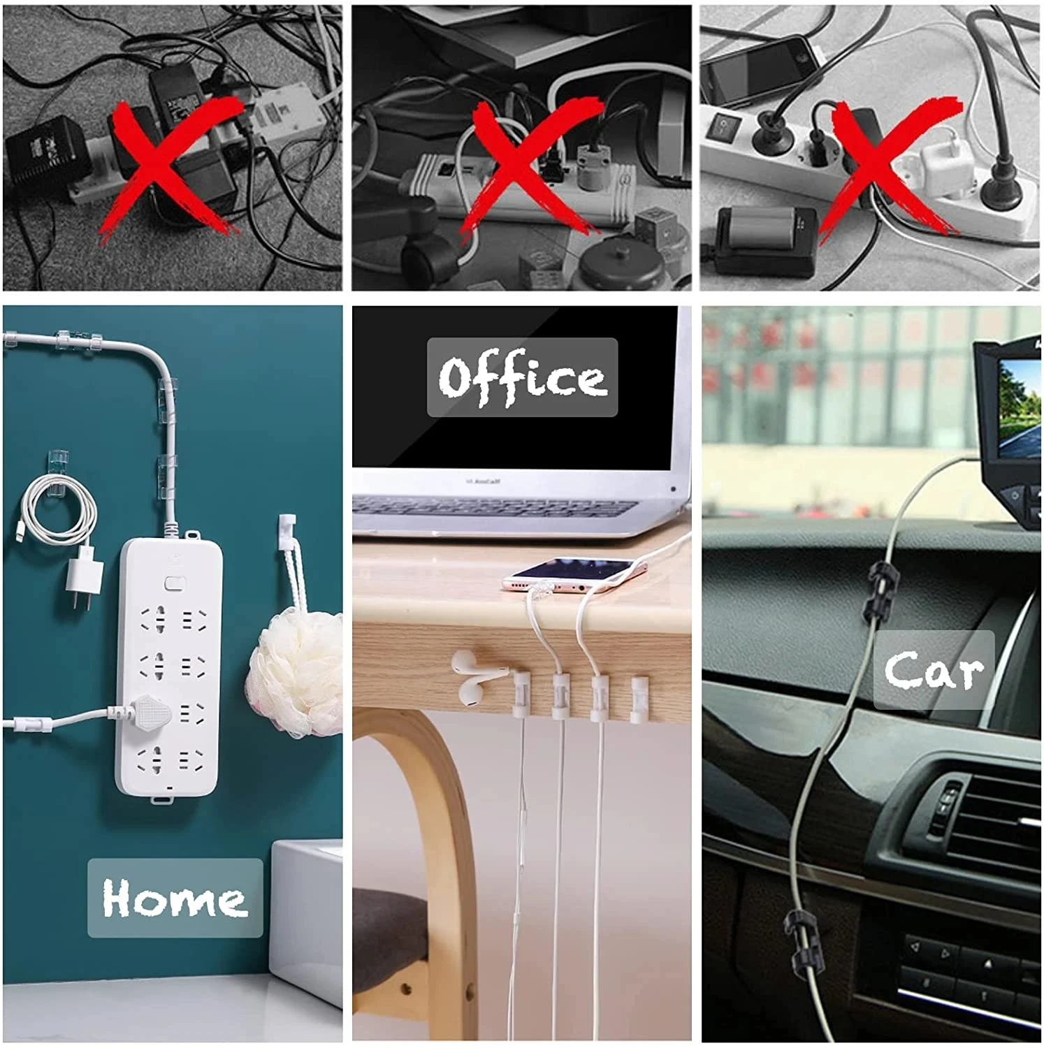 Cable Clips Organizer Drop Wir - огляд і ціна Car Organizer