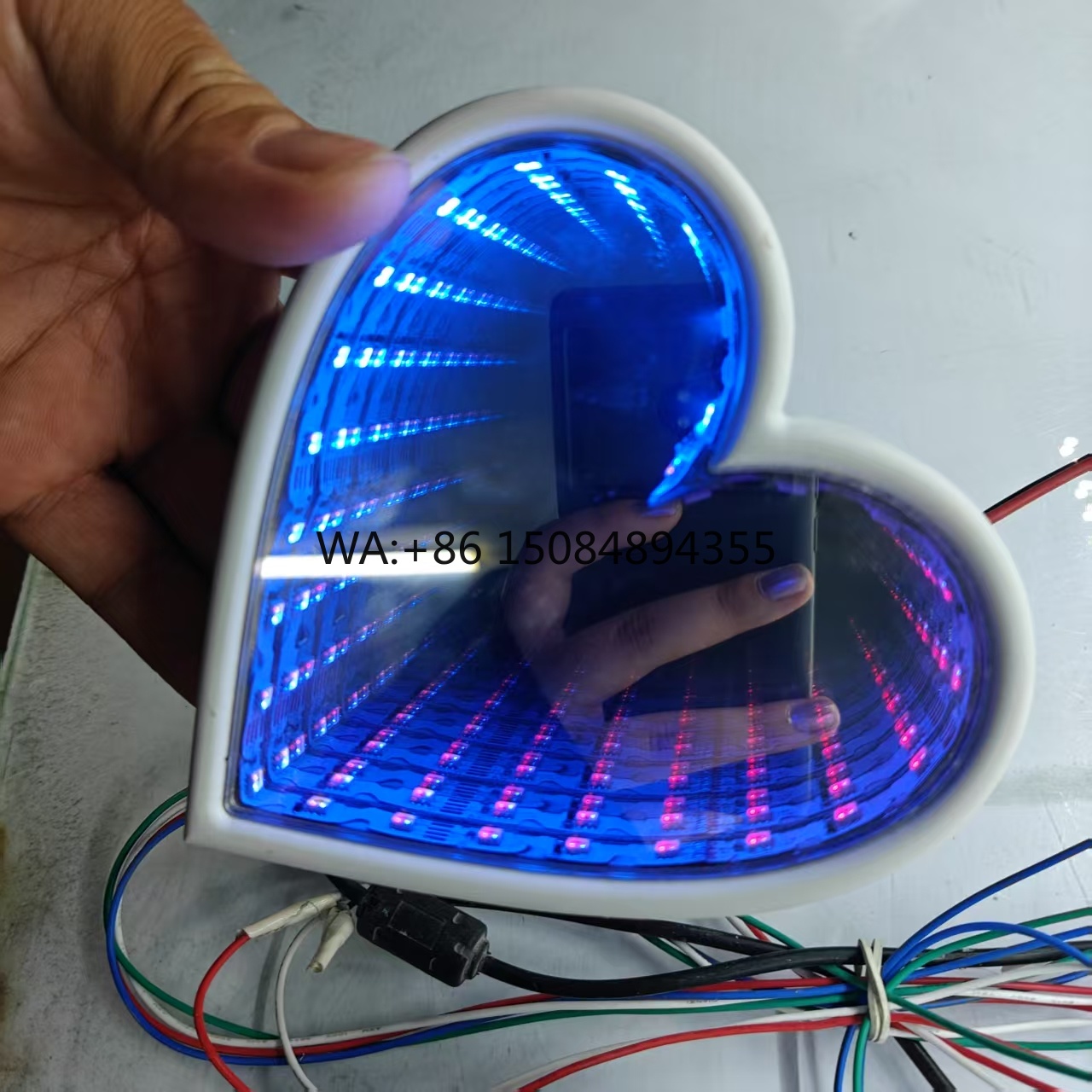 3D Multi-Color Infinity Mirror - огляд і ціна Car Mirror