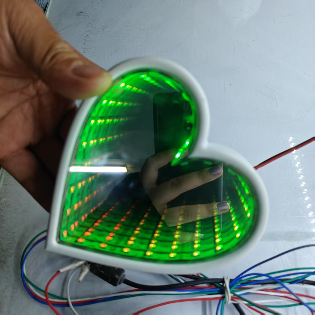 3D Multi-Color Infinity Mirror - огляд і ціна Car Mirror