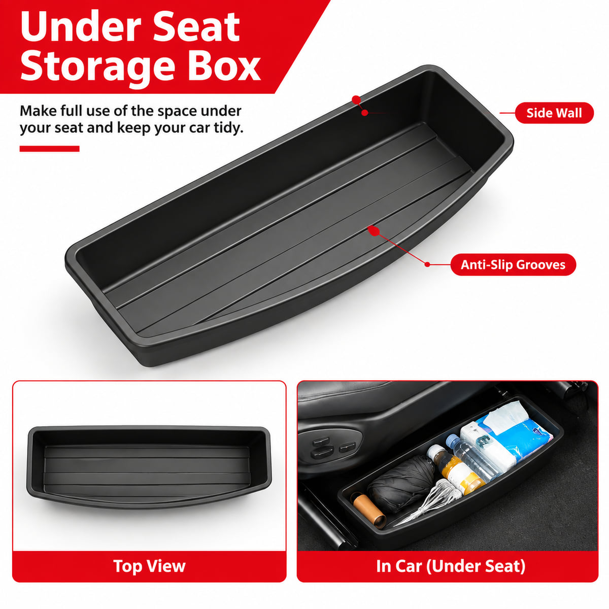 PINMOAP Under Seat Car Storage - огляд і ціна Car Cable Organizer