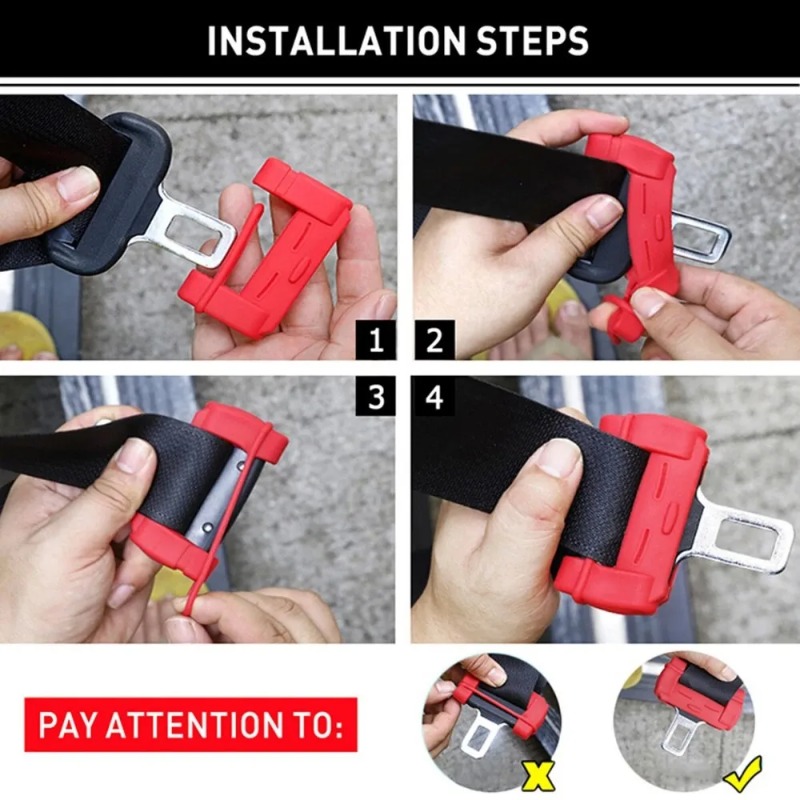 2pcs Car Seat Belt Clip Silico - огляд і ціна Car Seat Cover