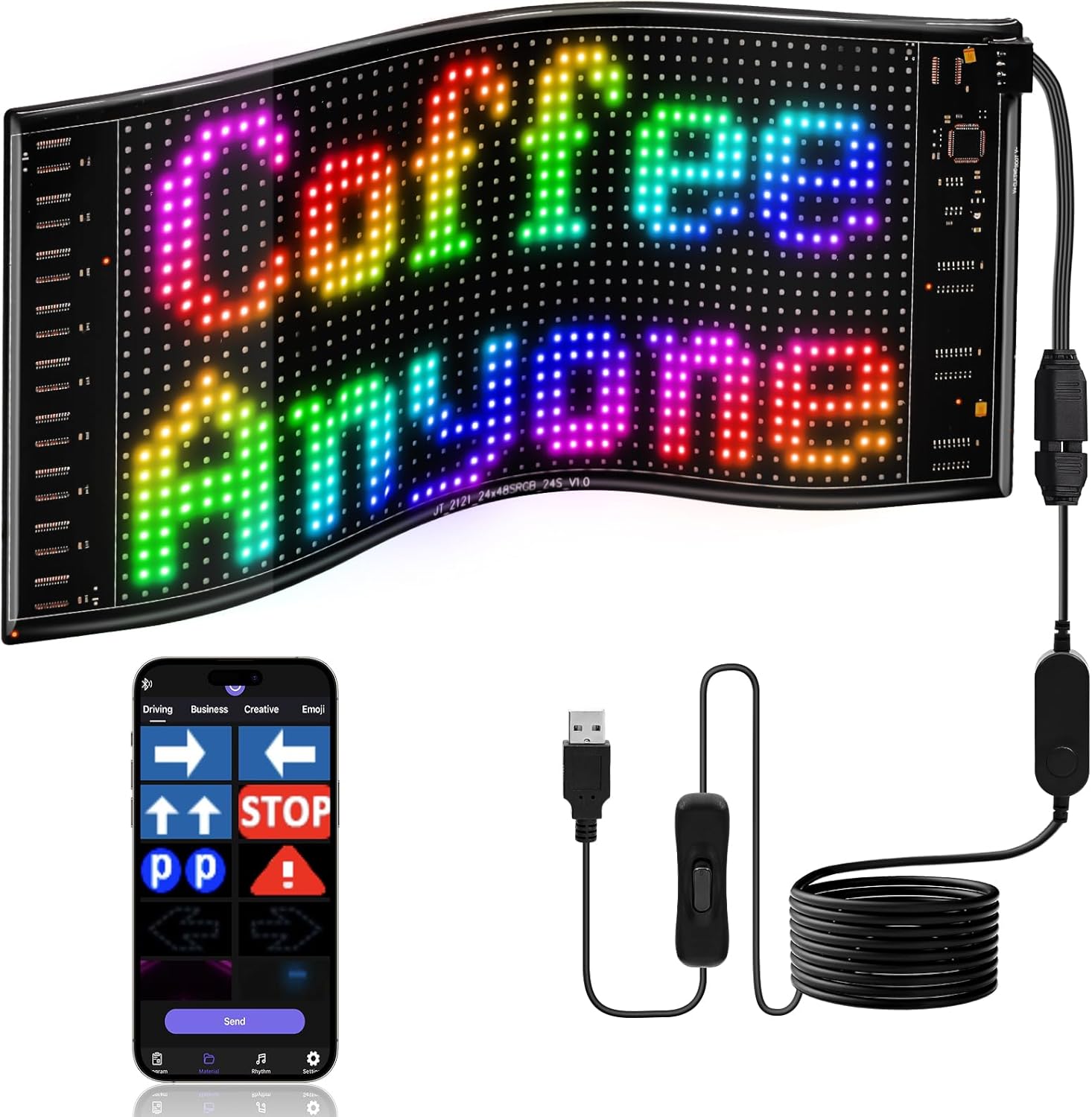 LED DIY Matrix Pixel Panel Led - огляд і ціна Car Led Light