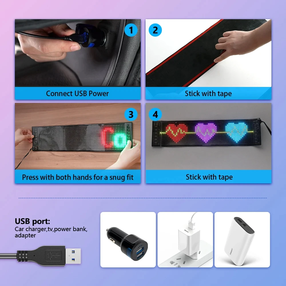 LED DIY Matrix Pixel Panel Led - огляд і ціна Car Led Light