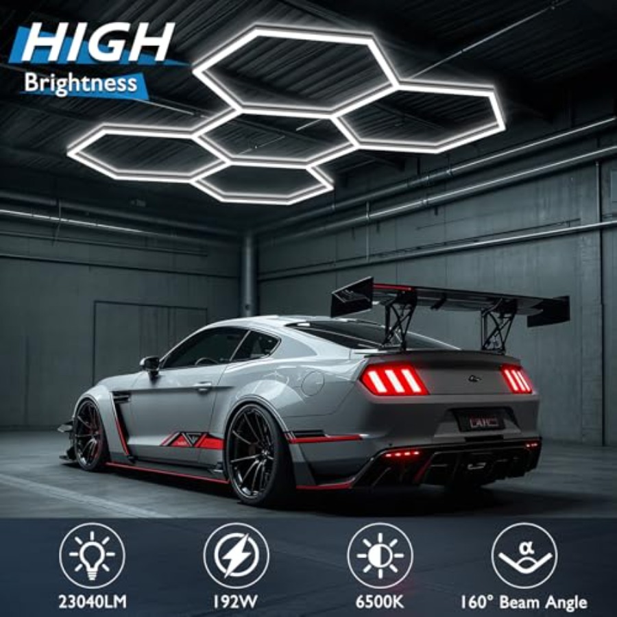 Hexagon Garage Lights, LED Hon - огляд і ціна Car Led Light