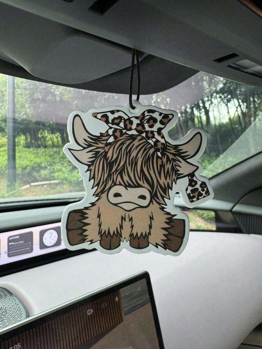 Cartoon Highland Cow Car Air F - огляд і ціна Car Air Freshener