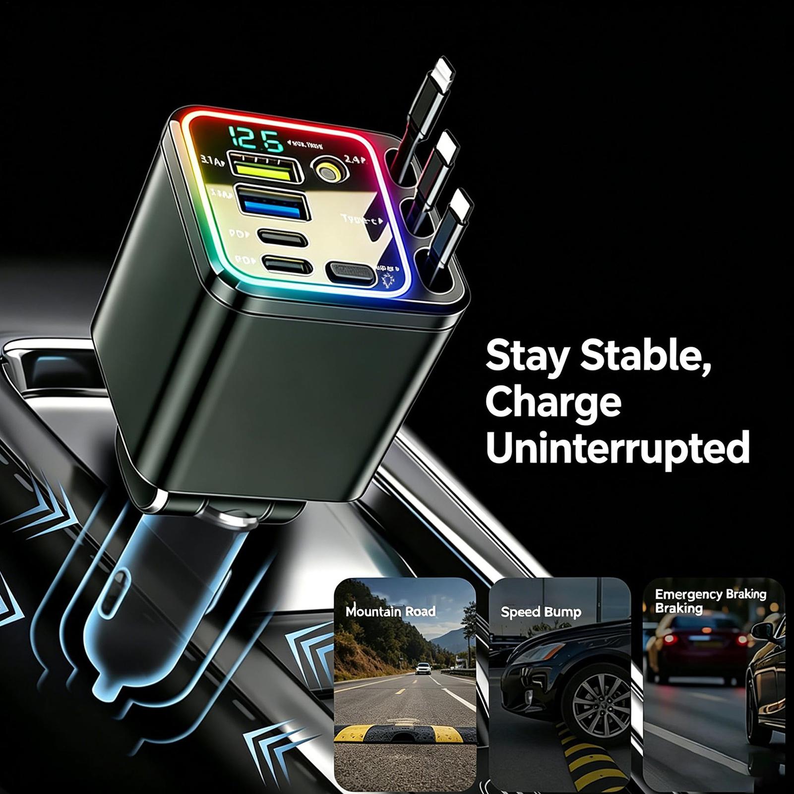 Retractable Charger For Car 10 - огляд і ціна Car Charger