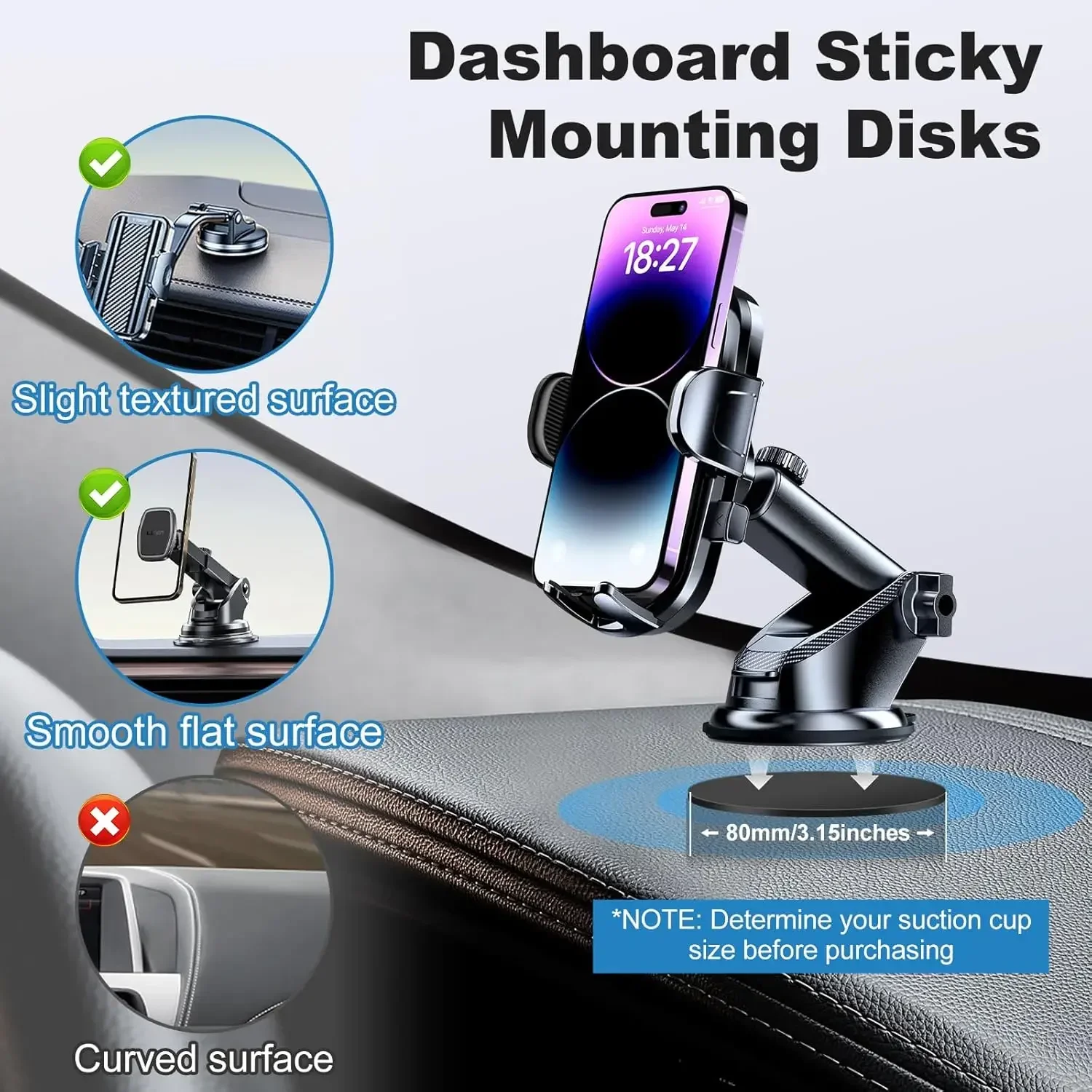 Universal Dashboard Adhesive S - огляд і ціна Car Phone Holder
